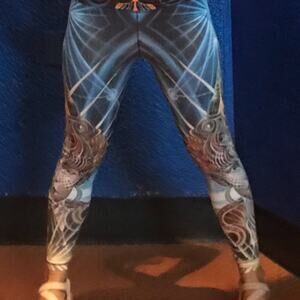 Amanda Sage Galactic Ambassador Leggings – XS Visionary Festival Wear